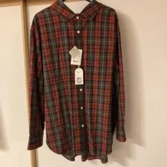 ジムフレックス チェックシャツ　レディース M 新品 タグつき　赤系色