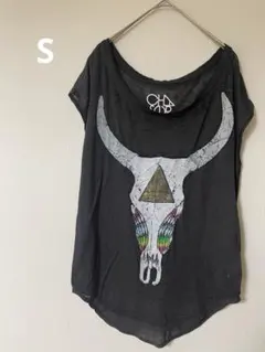 24時間以内発送　CHAOSR ブラック Tシャツ Sサイズ　1-18