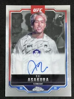 Topps Chrome UFC 朝倉海 直筆サイン　RC