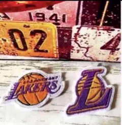【2枚セット❣️】NBA lakers アイロンワッペン