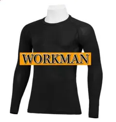 【超美品】ワークマン アイスアーマー長袖クルーネック　 М ブラック　接触冷感のサムネイル