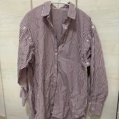 INGNI イング 袖ボタン ストライプ カラー シャツ 赤 レッド Mサイズ