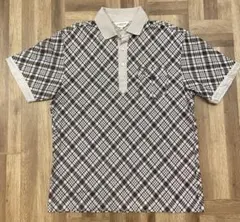 LANVIN ポロシャツ 総柄 チェック 40