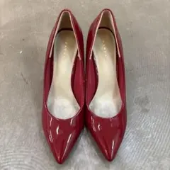 【美品】RANDA レッドエナメル ヒール パンプス ハイヒール