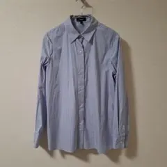 Theory ストライプ綿ブラウス