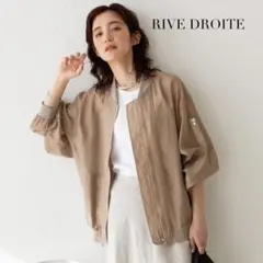 【美品】RIVE DROITE MA-1風ライトシアーブルゾン 美品】RIVE DROITE MA-1風ライトシアーブルゾン - メルカリ