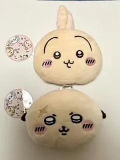 ちいかわ ぬいぐるみパスケースポーチ　うさぎ・ラッコ　2点セット