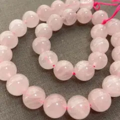 cs336/SALE！天然石◇ローズクォーツ　約12mm1連