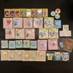 BTS BT21 缶バッチ キーホルダー43点まとめ売り