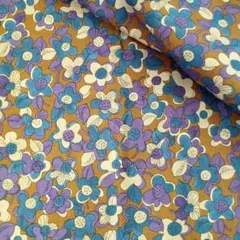 ​【HOKKOH】OSKikkä レトロ花柄生地 110cm×110cm 北欧風