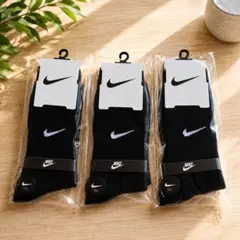 NIKE ソックス 3足セット ブラック25-27cmのサムネイル