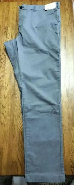 UNIQLO スリムフィットノータックチノパン グレー 　ウエスト110cm