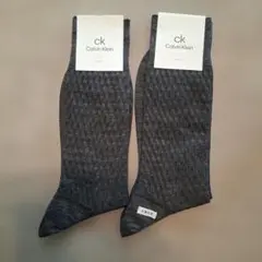 カルバンクライン　メンズ　ソックス グレー　日本製　25～27cm２足