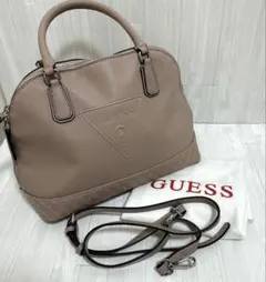 GUESS ゲス　ハンドバッグ　ショルダーバッグ　付属袋付き　2way ベージュ