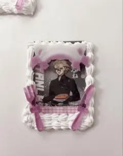 ハンドメイド トレカケース ホイップデコ メイド ピンク