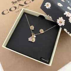 ★ 新品 COACH コーチ ネックレス & ピアス セット スター 星柄 花柄