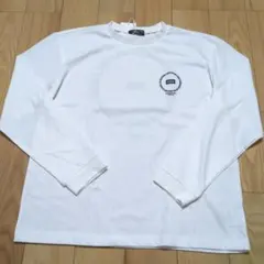 新品☆コムサイズム　白　サークルプリント長袖Tシャツ150㎝