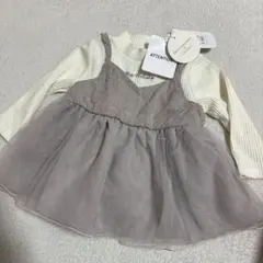 新品マイメロディー　長袖カットソー 重ね着風80cm