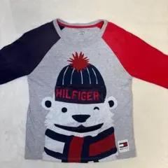 トミーヒルフィガー　長袖Tシャツ　ロゴ 　キッズM 子供8-10