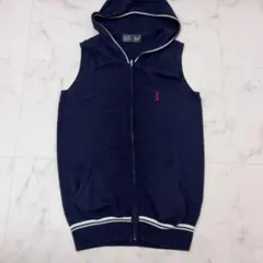 EAST BOY フード付きネイビー ベスト 9号