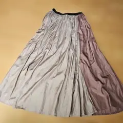 VIS 裙 雙色 長裙 迷你 長款 粉紅 米色 s m