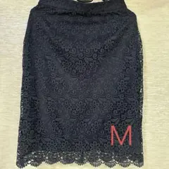 レーススカート Mサイズ　ユニクロ　オフィス　タイト　春物　膝丈