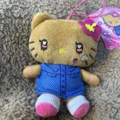 サンリオ ハローキティ ギャル3　マスコット ぬいぐるみチャーム　日焼けキティ