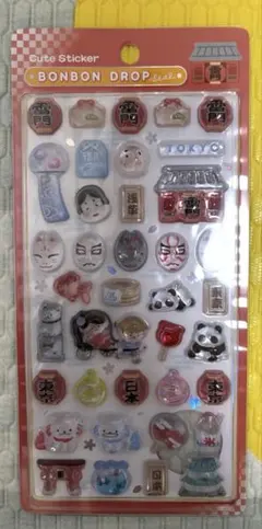 ボンボンドロップシール　ボンドロ　和柄 東京観光