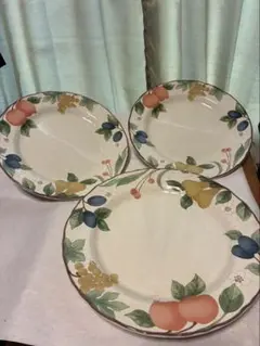 Mikasa Country Classics フルーツ柄の大皿 3枚セットのサムネイル