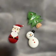 【プレゼント向け】クリスマス装飾ガラス雑貨　サンタ ツリー スノーマンまとめ売り