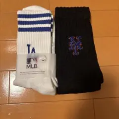 MLB ドジャース メッツ 靴下 2足セット 25～27cm