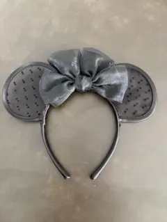 ディズニー ミニーマウス 耳 ヘアバンド 黒