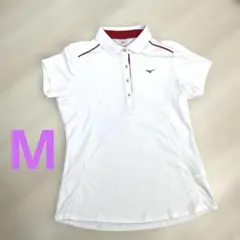 MIZUNO レディース ポロシャツ ホワイト Mサイズのサムネイル