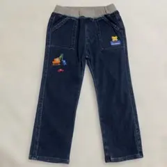 【新品未使用品】MIKIHOUSE デニムパンツ プッチーくん 100cmのサムネイル