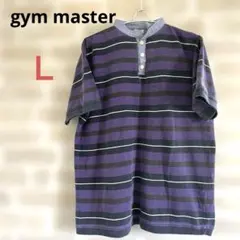 gym master /ジムマスター /半袖ボーダー/ポロシャツ/Lサイズのサムネイル