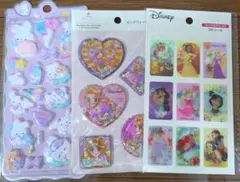 ディズニープリンセス 3Dシールセット