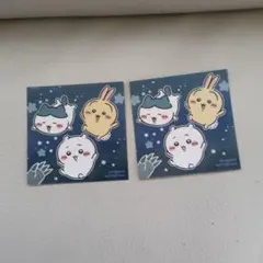 ちいかわポップアップストア限定POPUPストアノベルティ ステッカー シール２枚