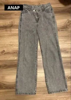 ANAP ハイウエスト ストレートデニム