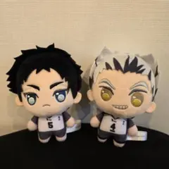 ハイキュー!! ぷちっしゅ! ぬいぐるみ 赤葦京治 木兎光太郎 2種セット