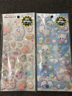 ピカプニ ぷっくりシール あわわ 肉球 おしり マシュマロ ぷにぷに 立体 3D