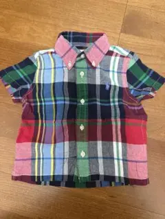 Ralph Lauren 半袖シャツ 12M チェック柄