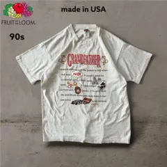 希少90sUSA製フルーツオブザルームTシャツシングルステッチ半袖古着XL