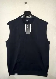 PING メンズ Vネックニットベスト(ジャガードニット)