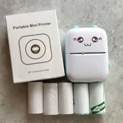 ポータブルミニプリンター Bluetooth プリンター シール用紙＆ロール紙