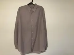 GU 長袖シャツ くすみパープル