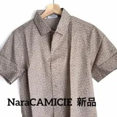 CAMICIE 半袖シャツ ブラウン 小花柄のサムネイル