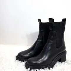 ZARA 【23㎝】　厚底　サイドゴアブーツ　ザラ　極美品