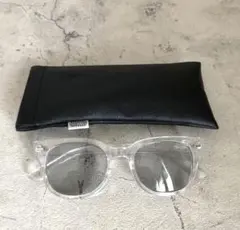 ◎新品 セブンティーフォー サングラス クリア×ライトグレー
