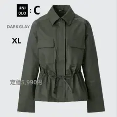 ユニクロ　UNIQLO:C　コットンブレンドドローストリングジャケット　XL