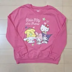 サンリオ　キティ　トレーナー　裏起毛　クロミ　マイメロ　シナモン